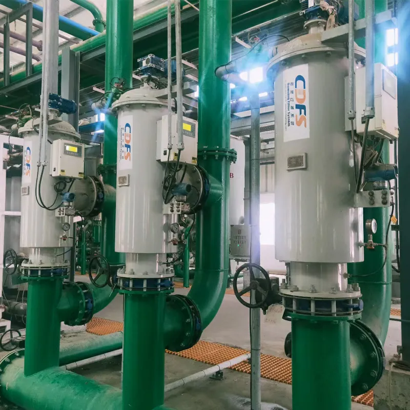 Filtración de agua de enfriamiento del edificio